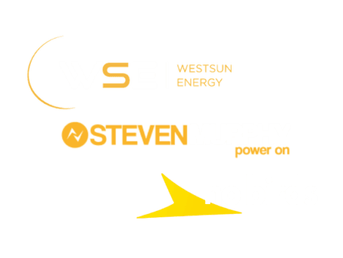 Westsun Energy, Steven Murphy Electrical and No Birds logos.
